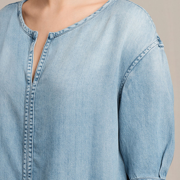 AllSaints Sherri Denim Dress Mid Indigo Blue xss m - Picture 4 of 4